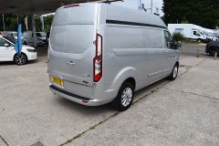 FORD TRANSIT CUSTOM 340 LIMITED P/V MHEV ECOBLUE170 BHP L2 H2 LWB HIGH ROOF SILVER EURO 6 VAN  - 4403 - 8