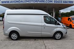 FORD TRANSIT CUSTOM 340 LIMITED P/V MHEV ECOBLUE170 BHP L2 H2 LWB HIGH ROOF SILVER EURO 6 VAN  - 4403 - 9