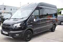 FORD TRANSIT 350 TRAIL L3 H3 ECOBLUE LWB HIGH ROOF 170 BHP BLACK EURO 6 VAN - 4404 - 1