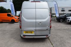 FORD TRANSIT CUSTOM 340 LIMITED P/V MHEV ECOBLUE170 BHP L2 H2 LWB HIGH ROOF SILVER EURO 6 VAN  - 4403 - 7