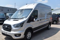 FORD TRANSIT 350 LIMITED L3 H3 170 BHP RWD SILVER EURO 6 VAN WITH TWIN SIDE DOORS  - 4385 - 1