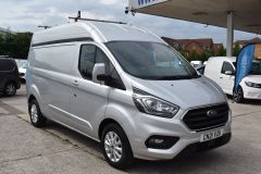 FORD TRANSIT CUSTOM 340 LIMITED P/V MHEV ECOBLUE170 BHP L2 H2 LWB HIGH ROOF SILVER EURO 6 VAN  - 4403 - 10