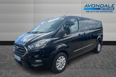 FORD TRANSIT CUSTOM 300 LIMITED LWB L2 BLACK AUTOMATIC REAR TAIL GATE VAN IDEAL CAMPER DAY VAN - 4377 - 1