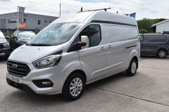 FORD TRANSIT CUSTOM 340 LIMITED P/V MHEV ECOBLUE170 BHP L2 H2 LWB HIGH ROOF SILVER EURO 6 VAN  - 4403 - 1